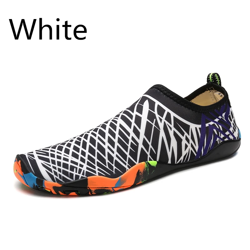 Горячая летняя уличная унисекс обувь для плавания и пляжа для взрослых удобные Морские прогулки вверх по тесту легкие плавательные кроссовки - Цвет: LX-988 White