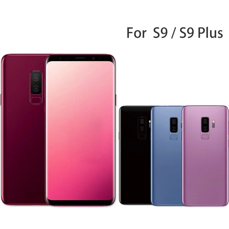 Для SAMSUNG Galaxy S9 G960F/S9 плюс G965F сзади Батарея крышка Дверь задняя Стекло Корпус замены для SAMSUNG S9 Батарея крышка
