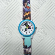 Мультяшный Бэтмен-герой, Акриловые кварцевые детские часы для мальчиков и девочек, повседневные модные наручные часы с браслетом, детские часы, Relogio Garoto