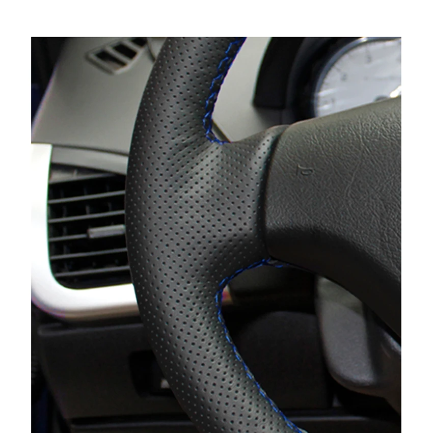 Прошитый вручную черный искусственный кожаный чехол для Peugeot 206 2007 2009 207 Citroen