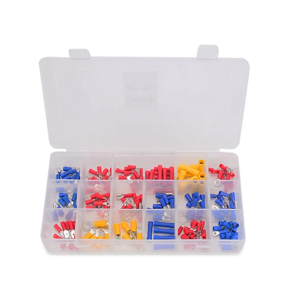 

175pcs/lot Assorted Electrical Wire Terminals Adapter Set Insulated Crimp Connector Kits Car Auto Motorcycle Accessories