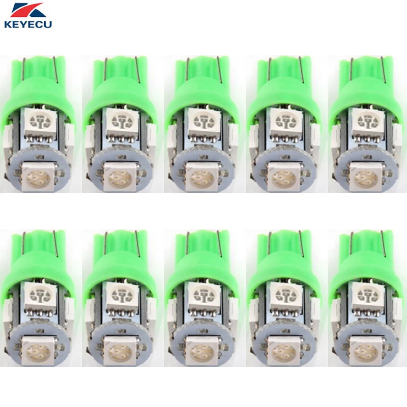 KEYECU 10 шт. T10 194 W5W 5050 5SMD светодиодные лампы для автомобиля/мотора внутренний Купол