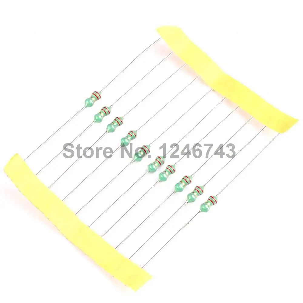 50PCS 2.2UH Color Ring Inductance 1/4W