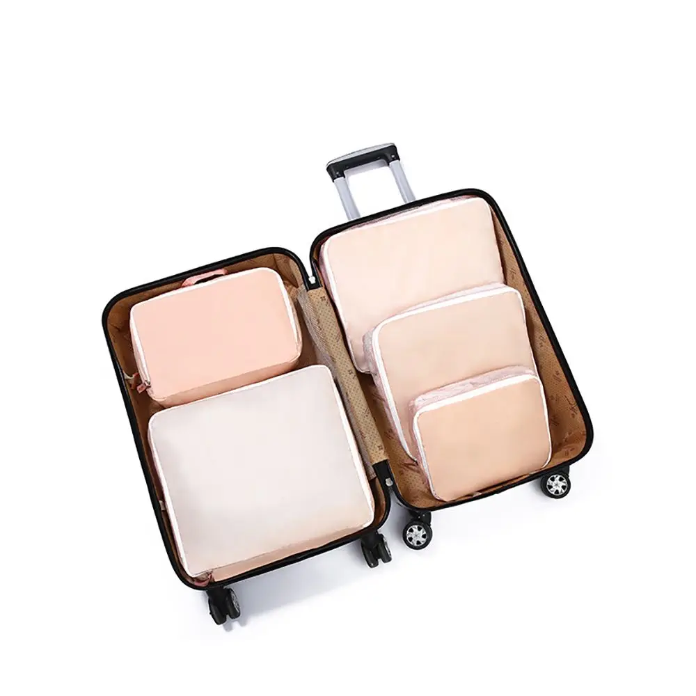 

5pcs Waterproof Travel Bags Luggage Storage Portable Travel Suitcase Bags Underwear Clothes Organizer Zipper Handbag Pouch New