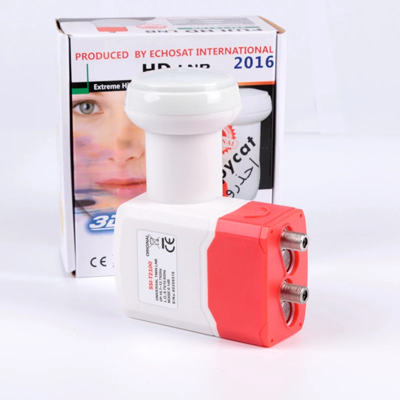 Extreme High Gain Универсальный twin LNB 3D HD Ready цифровой Ku-диапазон Твин lnb для приема