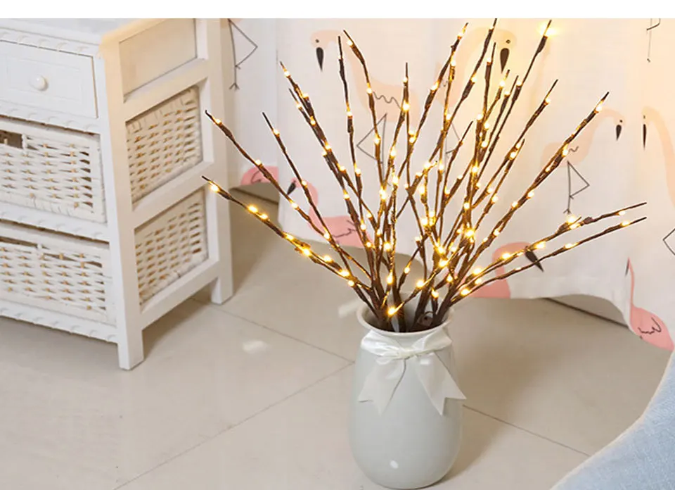 LED Willow Branch Lamp Floral Lights 20 Bulbs Home Christmas Party Garden Decor Christmas Birthday Gift (6)