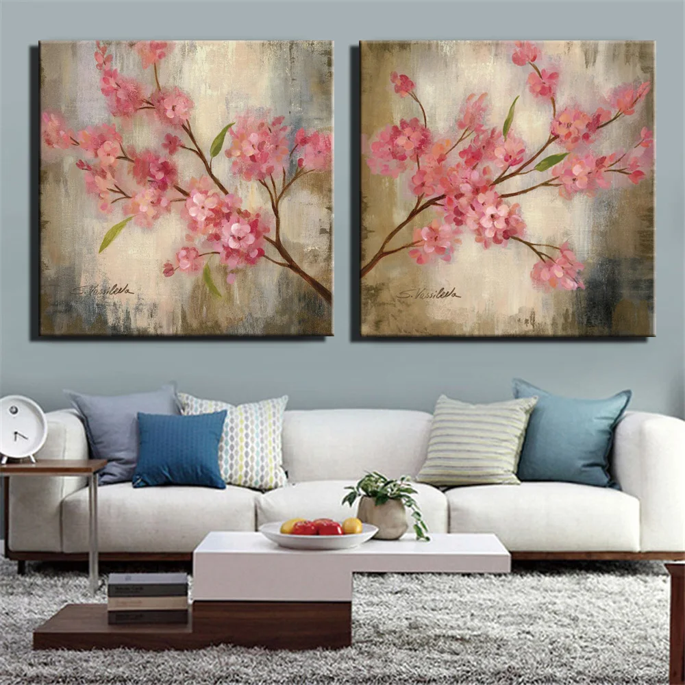 Buy 70X70CM Plum Blossom Canvas Paintings Wall Art
