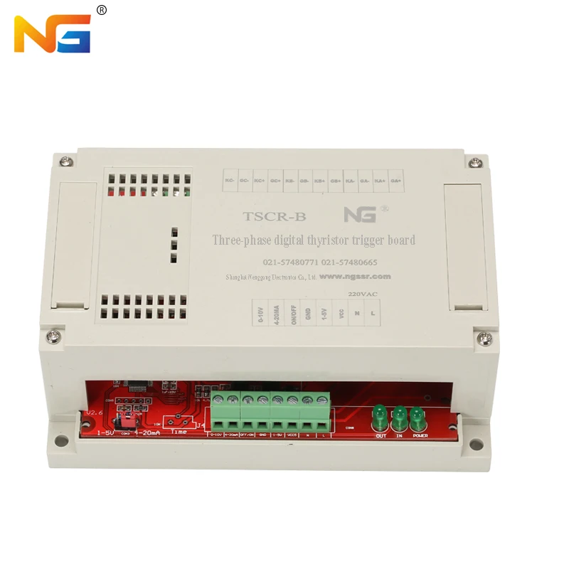 

NG TSCR-B thyristor trigger board three phase soft start DC 4-20mA 1-5V 0-10V Potentiometer