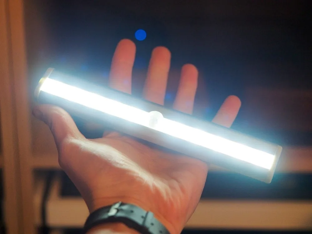 СВЕТОДИОДНЫЙ Датчик Движения Ночная переносная лампа зондирования света 1 Вт