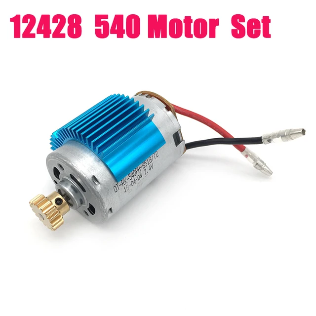 Best Offers i Drone DIY Parts For Wltoys 12428 12423 540Motor/17T Motor Gear/Motor Radiator Wheel Upgrade Rc Metal Accessories