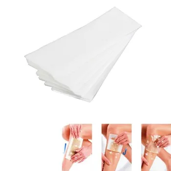 

REBUNE 100Pcs/200Pcs/Pack Wax Strips Hair Removal Remover Epilator Paper Waxing Depilatory Strip Nonwoven