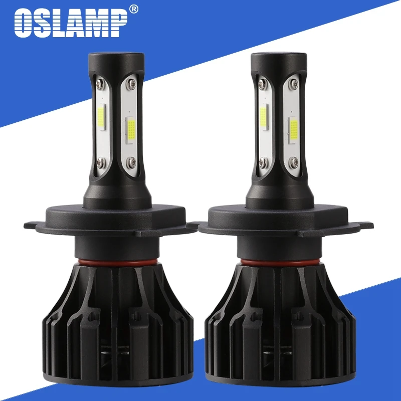 

Oslamp 72W 8000lm H4 H7 LED Car Headlight Bulbs H11 H1 H3 9005 9006 COB Chips 6500K Auto Headlamp Led Light Bulb 12v 24v