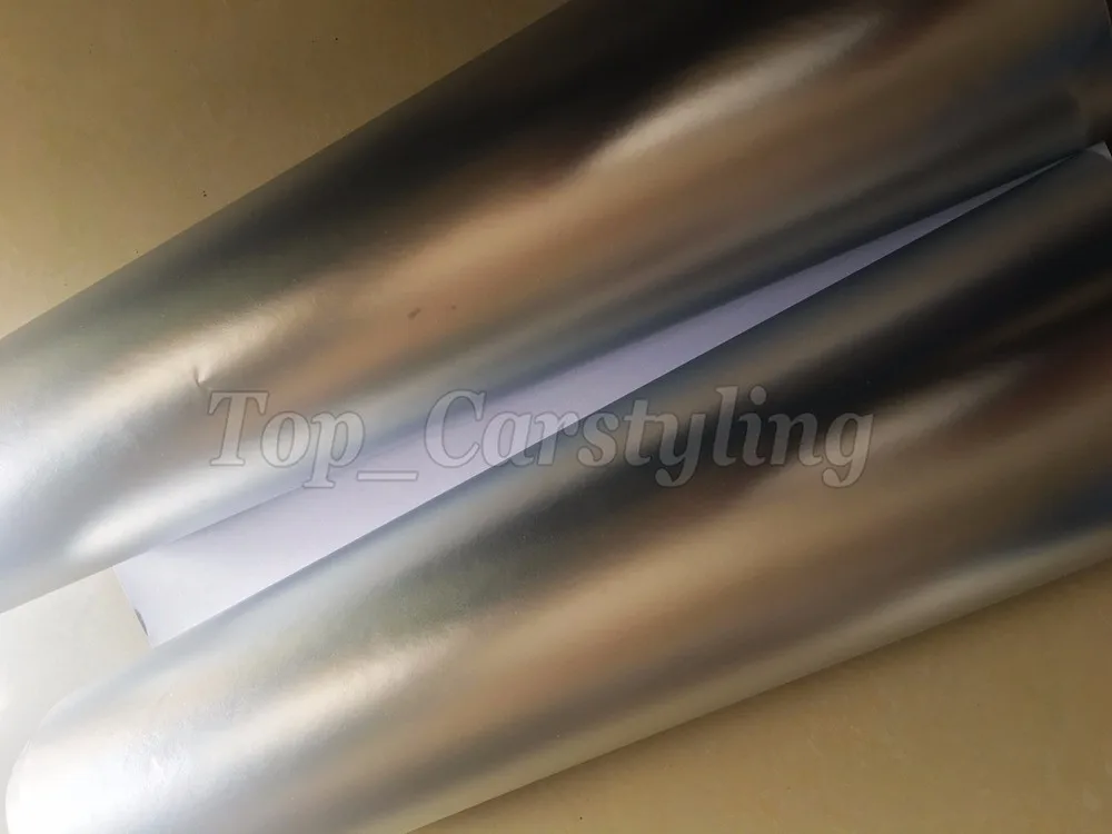 bronze silver matte chrome bronze car wrapping film with air bubble free luxury wrap foil (9)