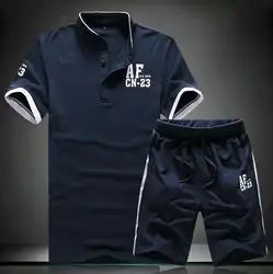 2019 летний спортивный костюм короткий комплект мужские шорты тонкие повседневные костюмы Спортивная мужская одежда шорты с
