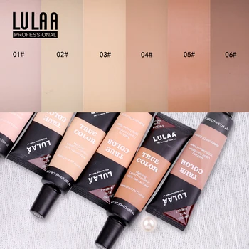 

Waterproof Oil-control Long Lasting Face Contour Foundation 6 Color Natural Whitening Base Liquid Foundation for White Dark Skin