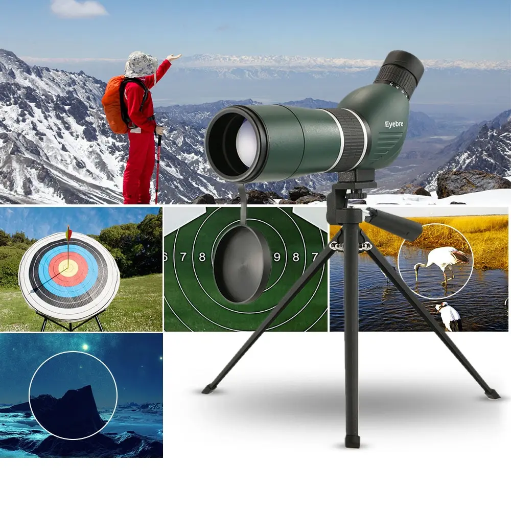 

20-60X60 Telescope High Quality Powerful Monocular Spotting Scope For Outdoor Birdwatching Hunting Sight Travel With Tripod