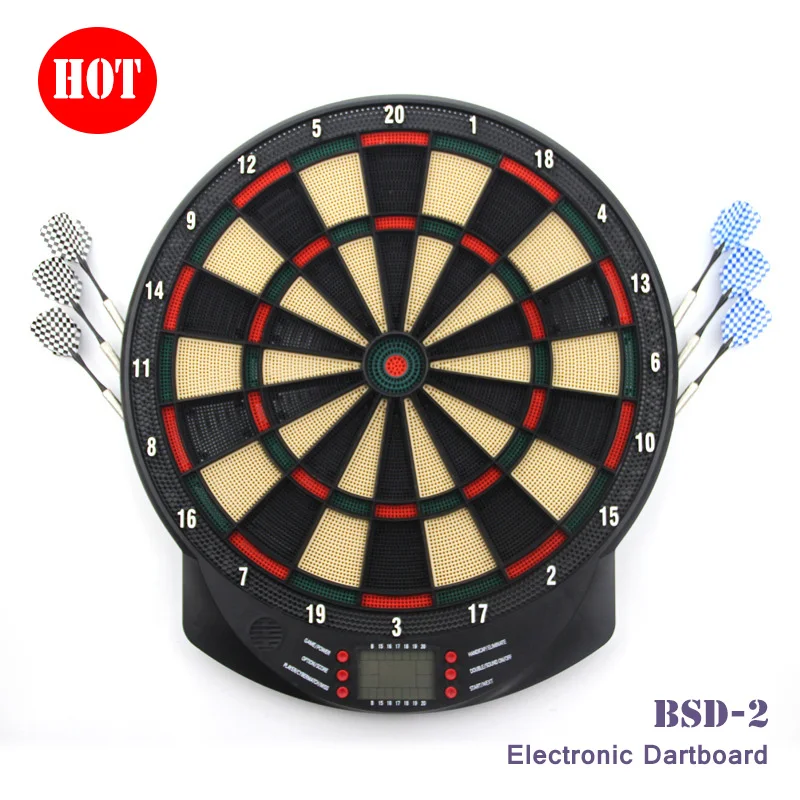 Новейшая горячая Распродажа 15 дюймов крытый ABS светодиодный Dartboard электронная Dartboard с 6 латунными Дартс Магнитная dartboard