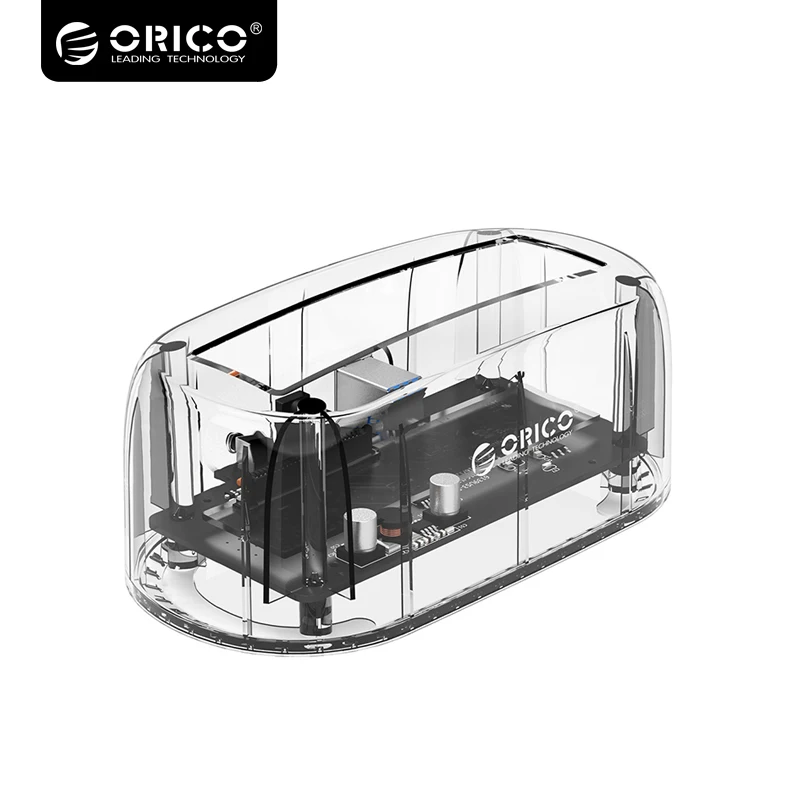 

ORICO 3.5 Transparent HDD Enclosure USB 3.0 5Gbps to SATA3.0 HDD Docking Station UASP 8TB Drives for Notebook Desktop PC
