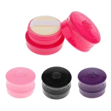 Пластиковая пустая сито косметического банка для пудры банка макияж тональная пудра, румяна буфами Коробка Чехол 5,5*3,5 см
