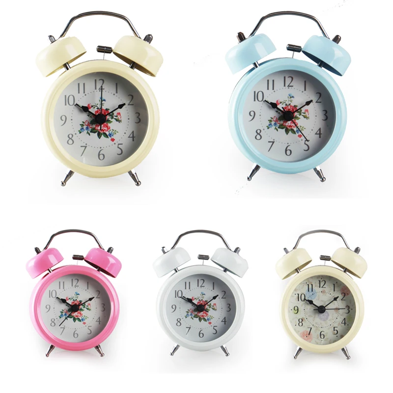 3inch Elegant Lady Luminous Flower Alarm clock, kid's Children room
