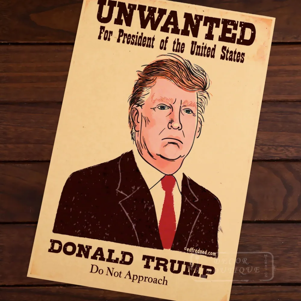 Нежелательный для президента Дональда Трампа Ретро винтажный крафт