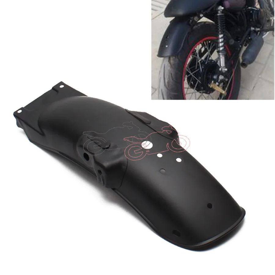 

For CG125 Retro Modification Cafe Motorcycle Black Metal Rear Fender Back Mudguard Cover Protector