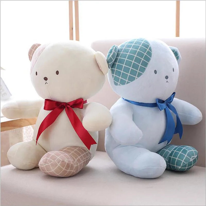 

Cartoon Lovers Bear Short Plush Toy Stuffed Animal Doll Soft Plush Pillow Birthday Gift For Children