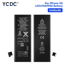 YCDC Lithium Telefon Batterie Für Wiederaufladbare Telefon Bateria Echt 3,8 V 1440mAh iPhone 5 5G iPhone5 iP5 Batterien kostenlose Tools