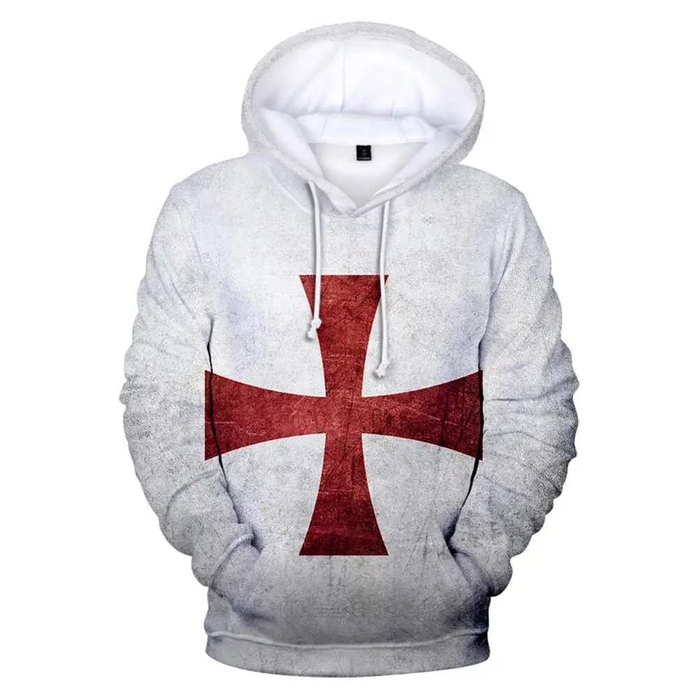 

Men’s Knights Templar Armor Hoodies Jacket Shirts Crusader Cross pullover Medieval Sweathsirt Costume
