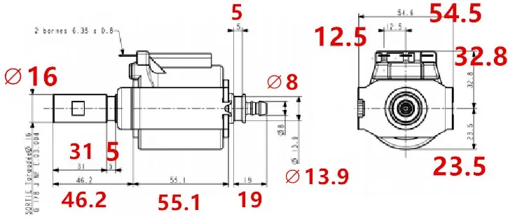 ARS 230 V-240 V 50Hz 50W электромагнитный насос/насос для кофемашины