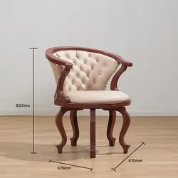Массив дерева антикварная мебель вращающийся кресла европейском и американском стиле высокое качество деревянный гостиной стул для