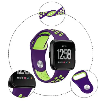 

1Pcs Soft Silicone Replacement Sport Wristband Watch Band Strap for Fitbit Versa Bracelet Wrist Watchband 6 colors available