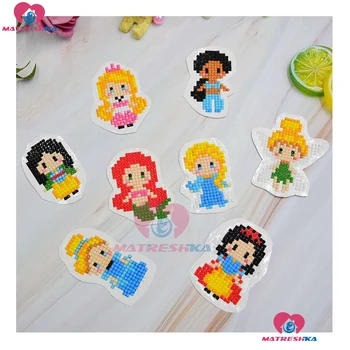 

DIY Princess Patterns Diamond Embroidery 5D Diamond Painting For Children Round Diamonds Sticker Double Sided Stickers diy Gifts