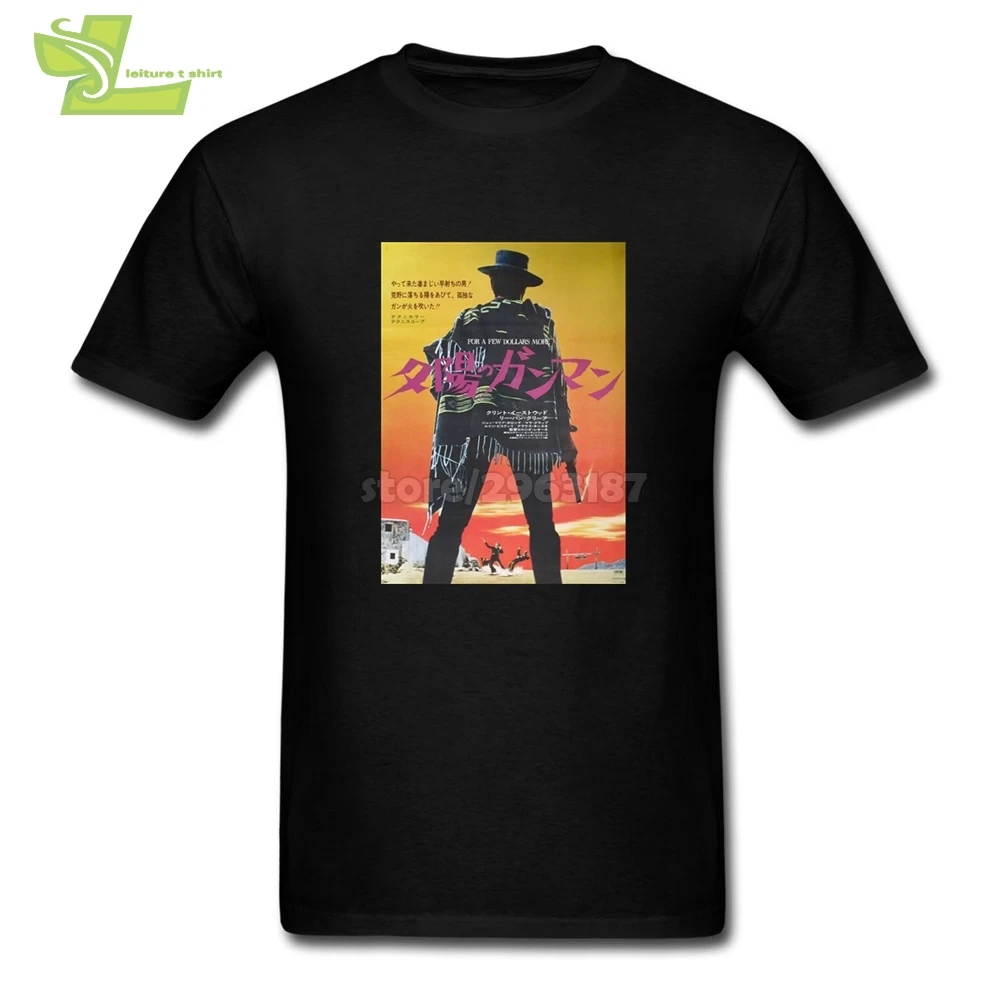 Japanese For A Few Dollars More Clint Eastwood Men T Shirts Men's O-Neck Tees Great Shirt On | Мужская одежда