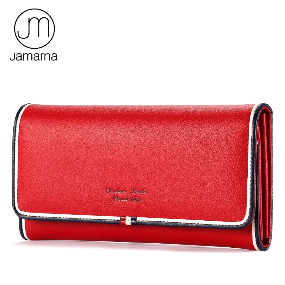 Women Wallets Card Holder Clutch Classic Red White And Blue Wallet Long Purse Letter Printed Cell
