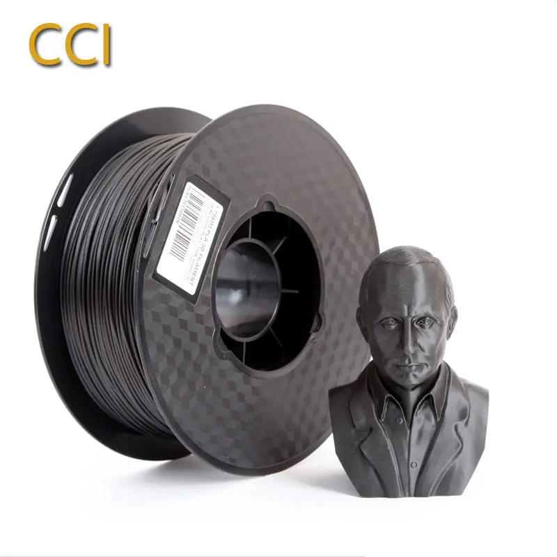 3D Printer Filament PLA Filled Carbon Filber 1.75mm 1KG CF-PLA 3D Printing  Materials High Strength Black