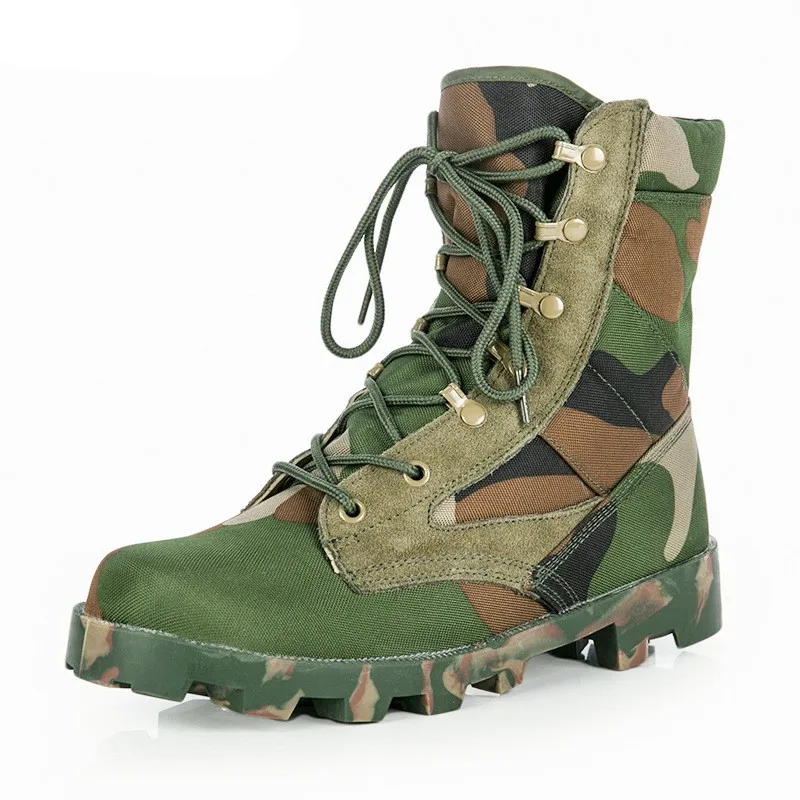 RatenKont Bottes Neige Camouflage bionique imperméables en Plein air désert Jungle randonnée Chasse Tactique Chaussures Hautes 