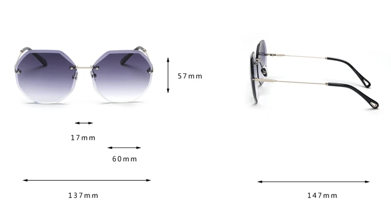 Octagon Sunglasses Women Fashion detaail (1)