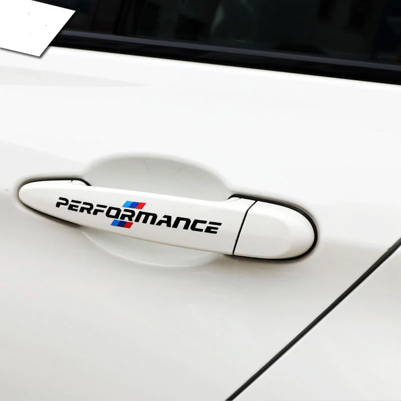 4 шт. наклейки на дверные ручки для BMW E39 E46 E90 E60 E30 F10 F30 3 серии|car door handle stickers|sticker for bmwm