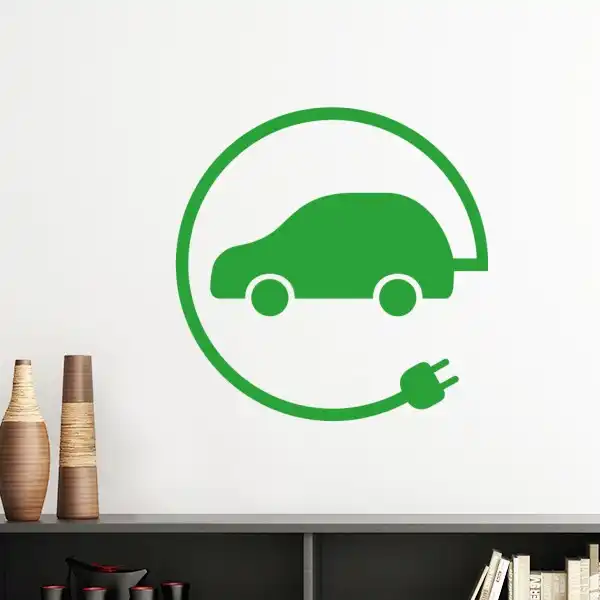 New Energy Green Charging Stations Symbol Electric Car Charging
