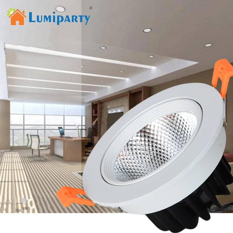 

LumiParty 5-30W LED Spotlight Bulb 3000K Undimmable COB Downlight for Stage Scene Residential Commercial General Lighting jk35