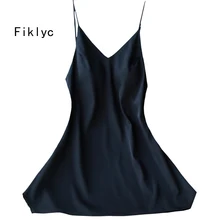 Fiklyc бренд дизайн сексуальные женские с v-образным вырезом мини ночные рубашки и ночные рубашки для молодых девушек короткая ночная одежда для молодых девушек Горячая Распродажа