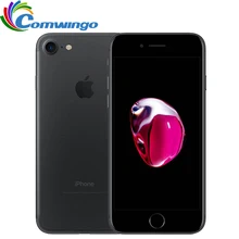 Разблокированный Apple iphone 7 32/128 ГБ/256 IOS 10 12.0MP 4G Камера Quad-Core отпечатков пальцев 12MP 2910mA iphone 7 LTE сотовый телефон