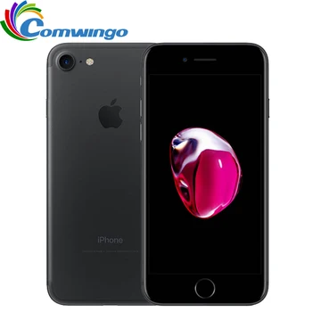 Desbloqueado Apple iPhone 7 32/128GB/256GB IOS 10 12.0MP 4G Cámara Quad-Core huella dactilar 12MP 2910mA iphone7 LTE teléfono móvil