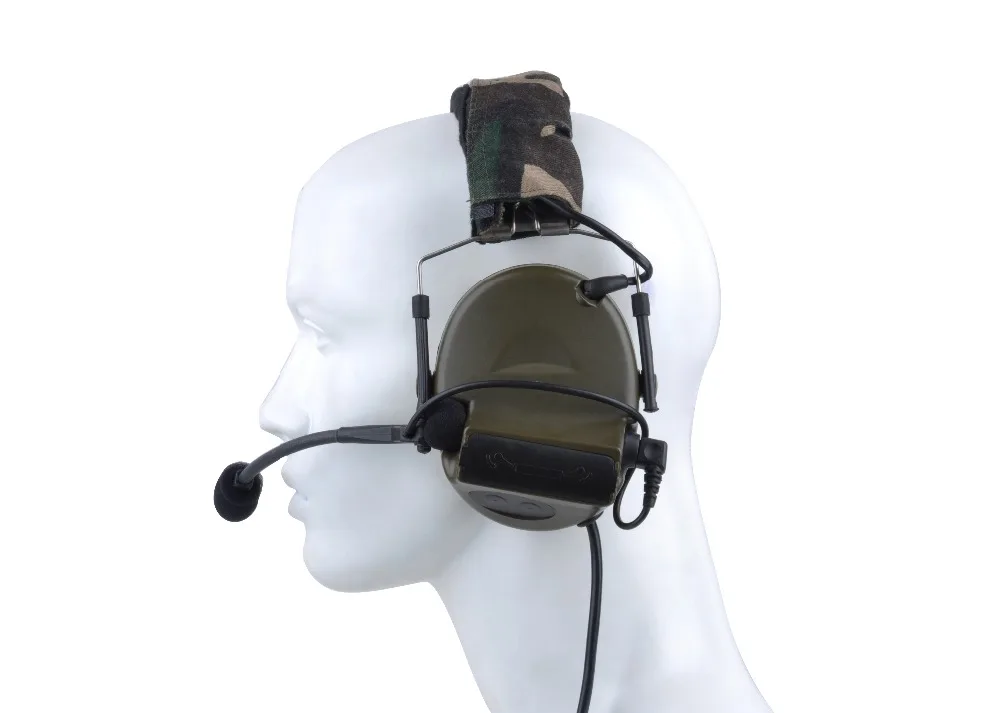 Fones de Ouvido Fone de Ouvido com Cancelamento de Ruído Z-airsoftsports Tático Peltor Comtac 2 - ii Militar Softair Z041 Fit Ptt Tac 8 Esporte e Lazer