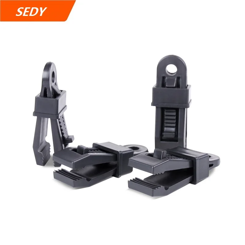 SEDY 4Pcs Awning Clamp Tarp Clips Hangers Tent Camping Survival Tighten Tool Fixture Hand Clamp BBQ