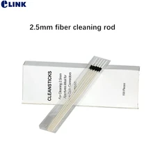 100 шт./кор. 2,5 мм волоконно-оптические чистящие палочки для очистки отверстий тампон для SC FC ST E2000 соединитель чистящие пруты ELINK