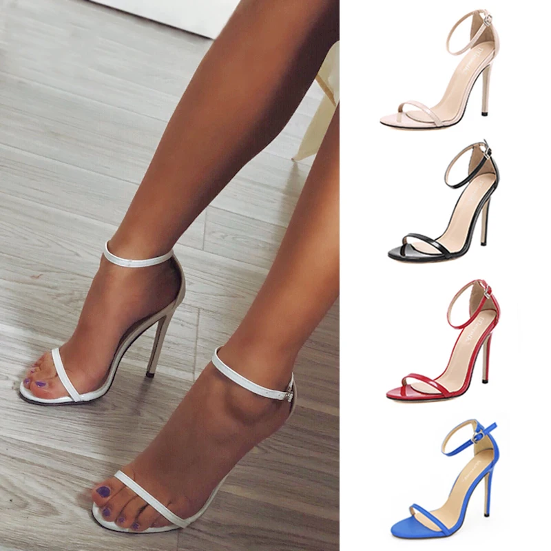 

Fashion Women Sandals Summer Shoes Classic Sandals Peep Toe Buckle Trap Stiletto High Heels Sandal Wedding Shoe Women Sexy Pumps
