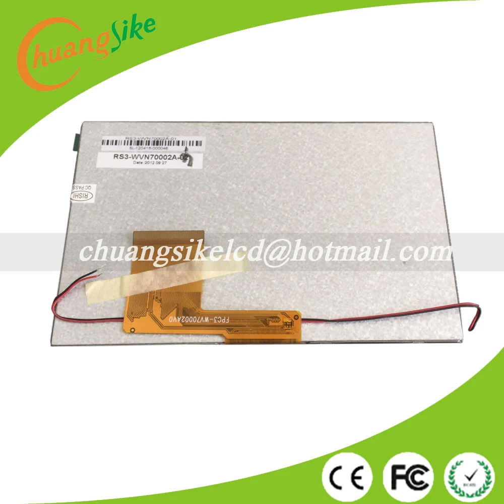 

A+ 7 inch LCD screen display q8 Tablet PC LCD number FPC3-WV70002AV0 SQ070FPC8160R-01 or compatible code