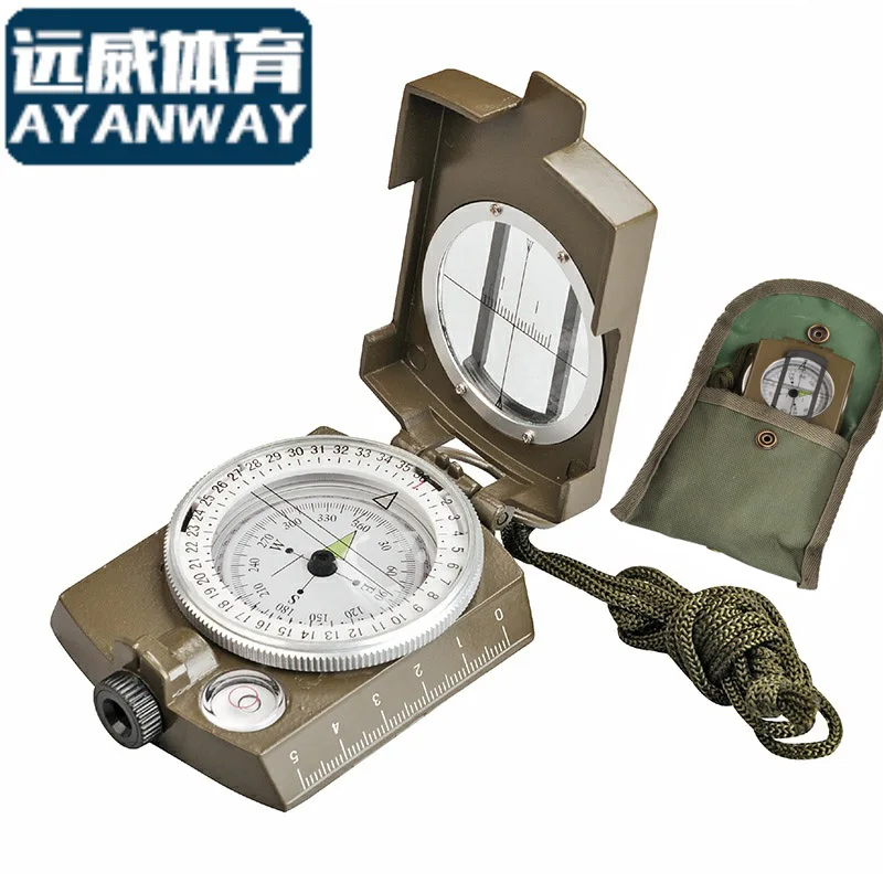 American metal compass belt neon luminous professional outside font b sport b font multifunctional compass with